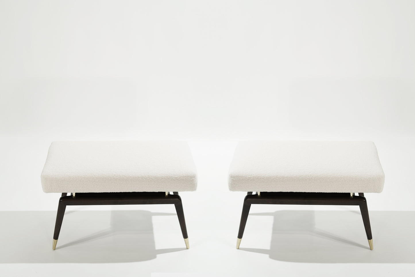 Set of GIO Benches Series 32 in Special Walnut