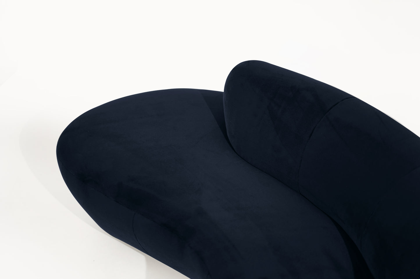 Cloud Sofa by Vladimir Kagan for Directional in Navy Blue Alpaca Velvet