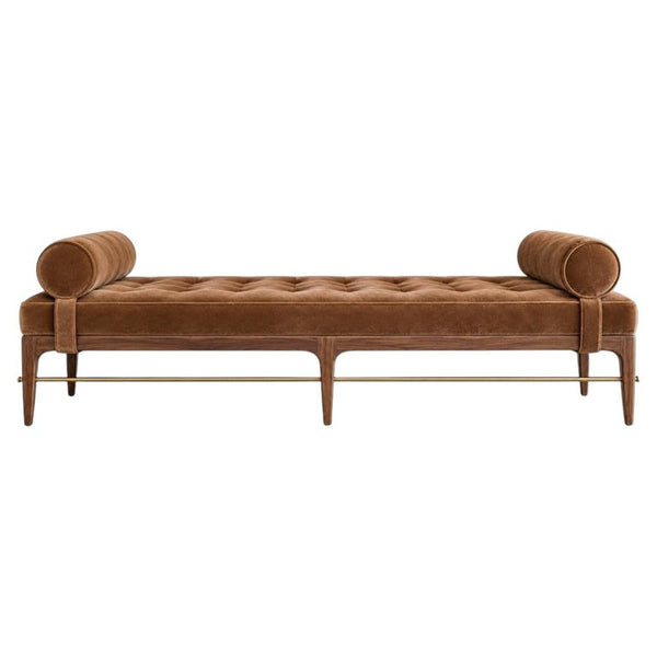 Linear Daybed – Double Bolster in Natural Walnut Series 72