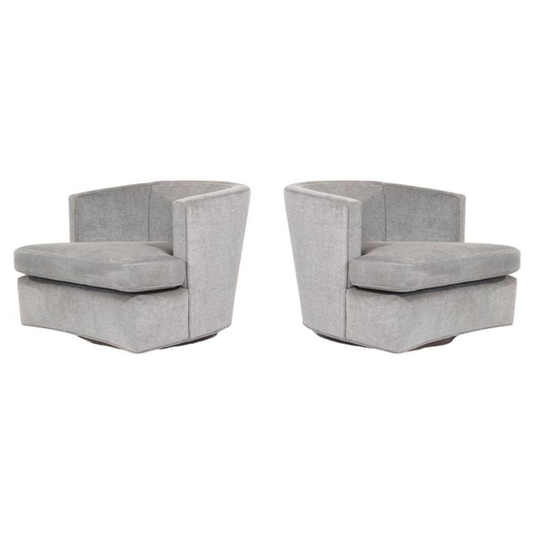 Set of Low-Profile Swivel Chairs by Harvey Probber, C. 1950s