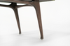 Sculptural ICO Bench Series 72 in Dark Walnut