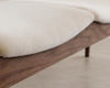 Wave III Bench — Natural Walnut Floor Sample | Ready to Ship