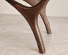 Crescent Bench Series 60 in Natural Walnut