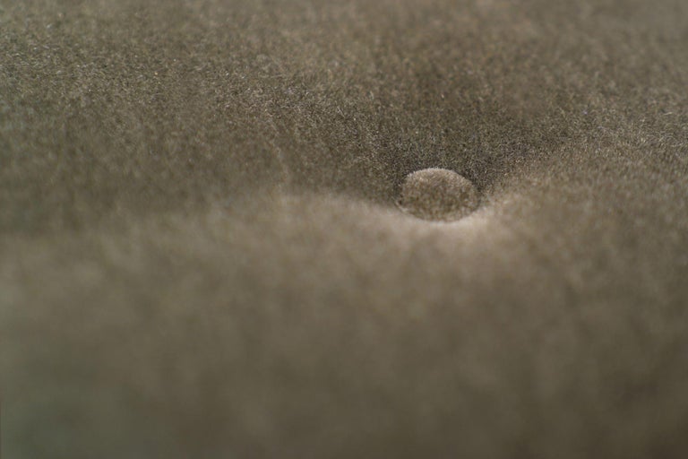 Sabre Leg Walnut Stool by T.H. Robsjohn-Gibbings, C. 1950s