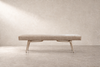 Sculptural ICO Bench Series 72 in White Oak