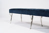 Mid Century Italian Bench in Chenille, C. 1950s