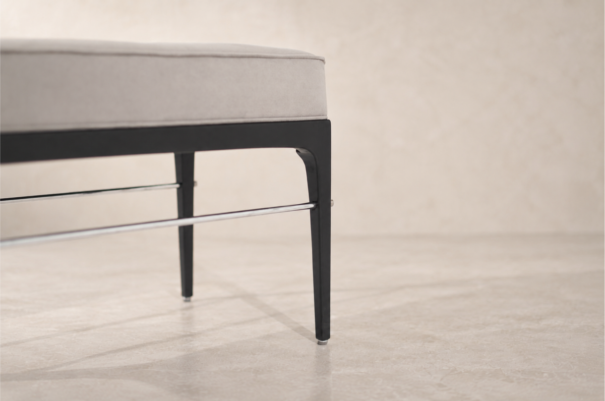 Ebonized Linear Bench — Floor Sample | Ready to Ship