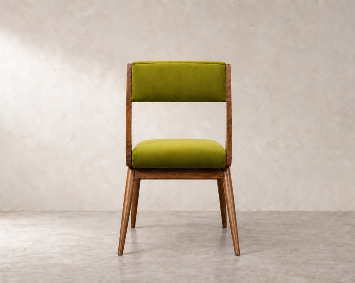 Low Back Parisiano Dining Chair in Natural Walnut