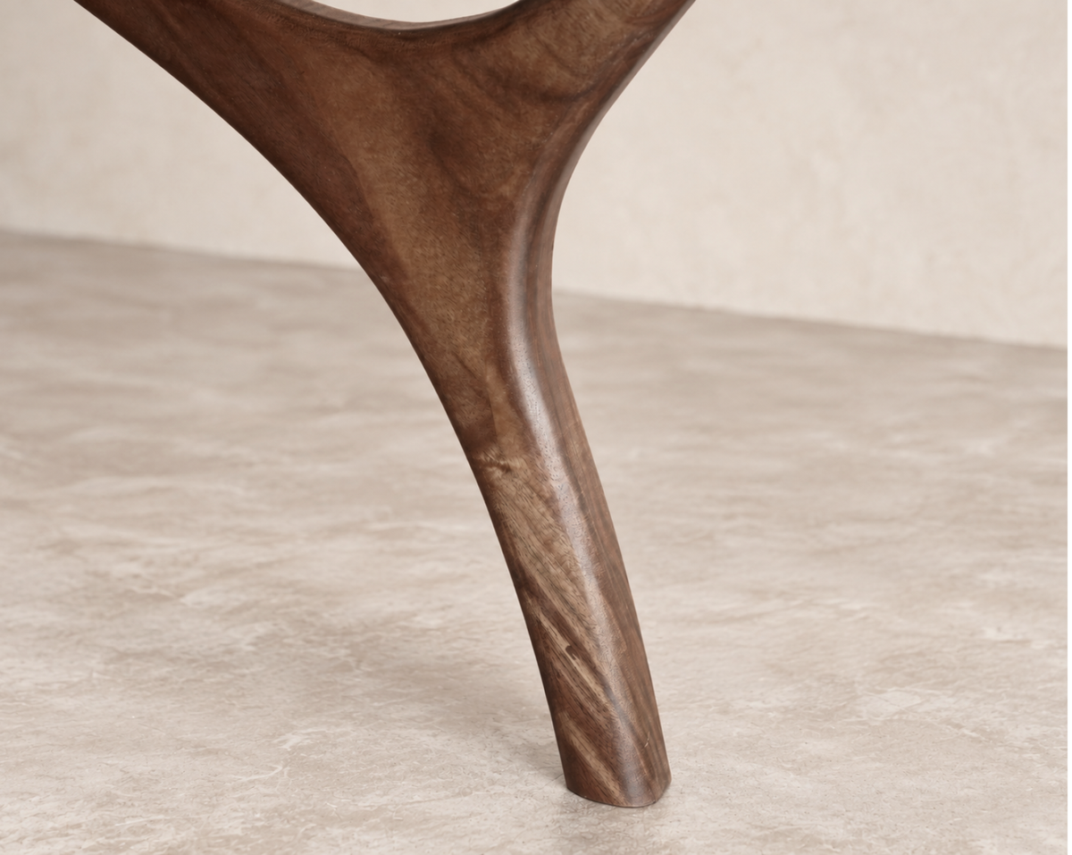 Crescent Bench Series 60 in Natural Walnut