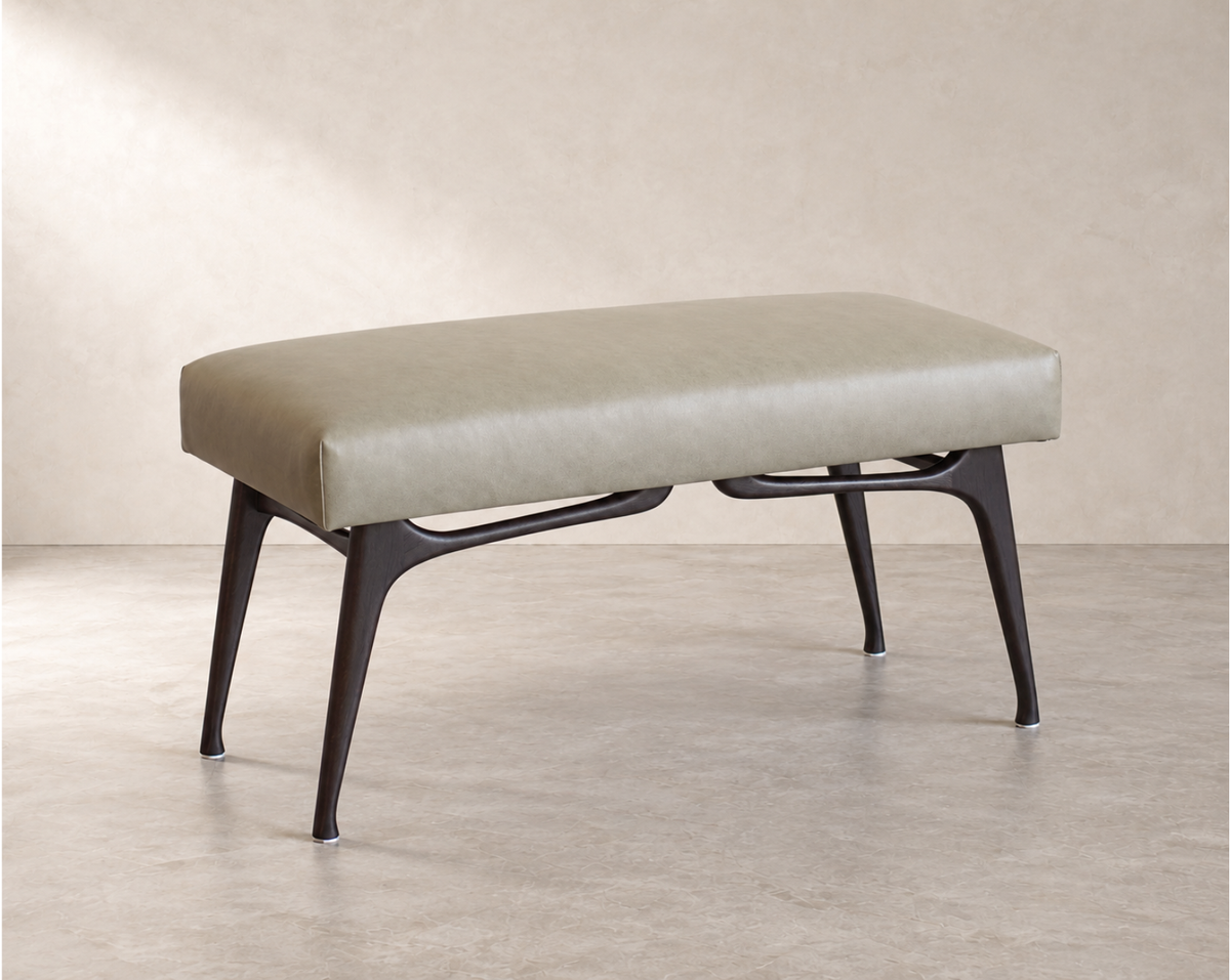 Sculptural ICO Bench Series 36 in Espresso Walnut