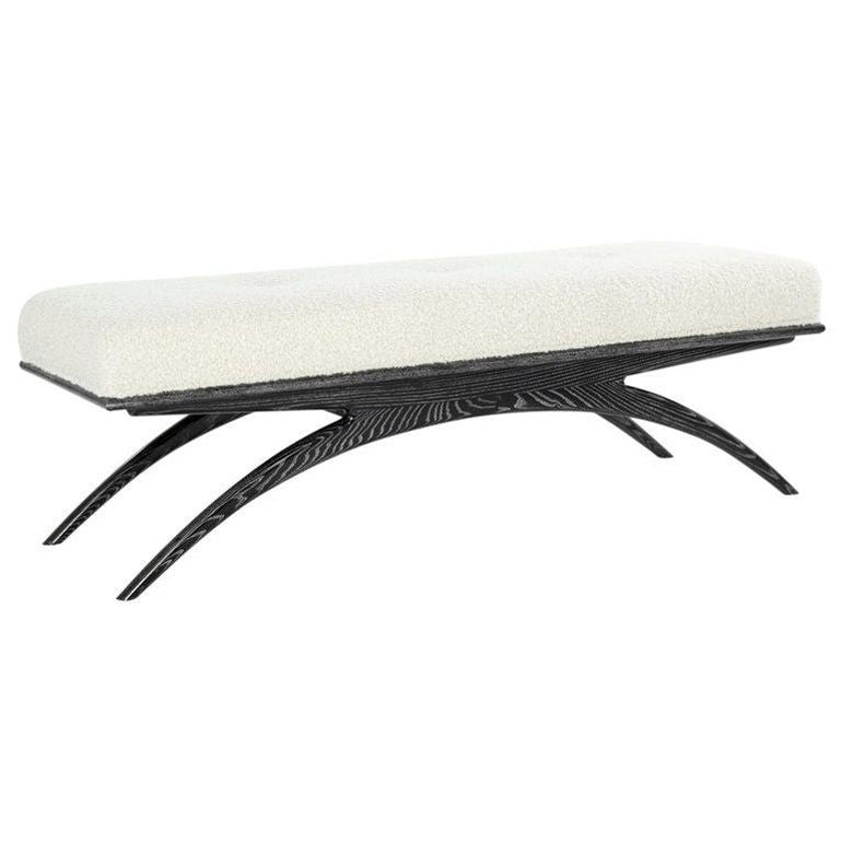 Convex Bench Series 60 in Black Ceruse | Bespoke MCM Seating – Stamford ...