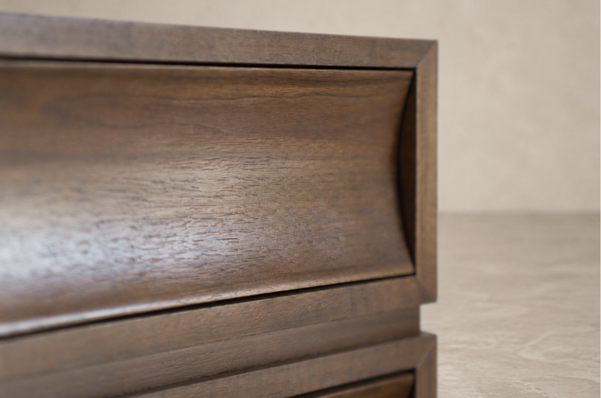 Stacked Nightstands — Dark Walnut Floor Samples | Ready to Ship