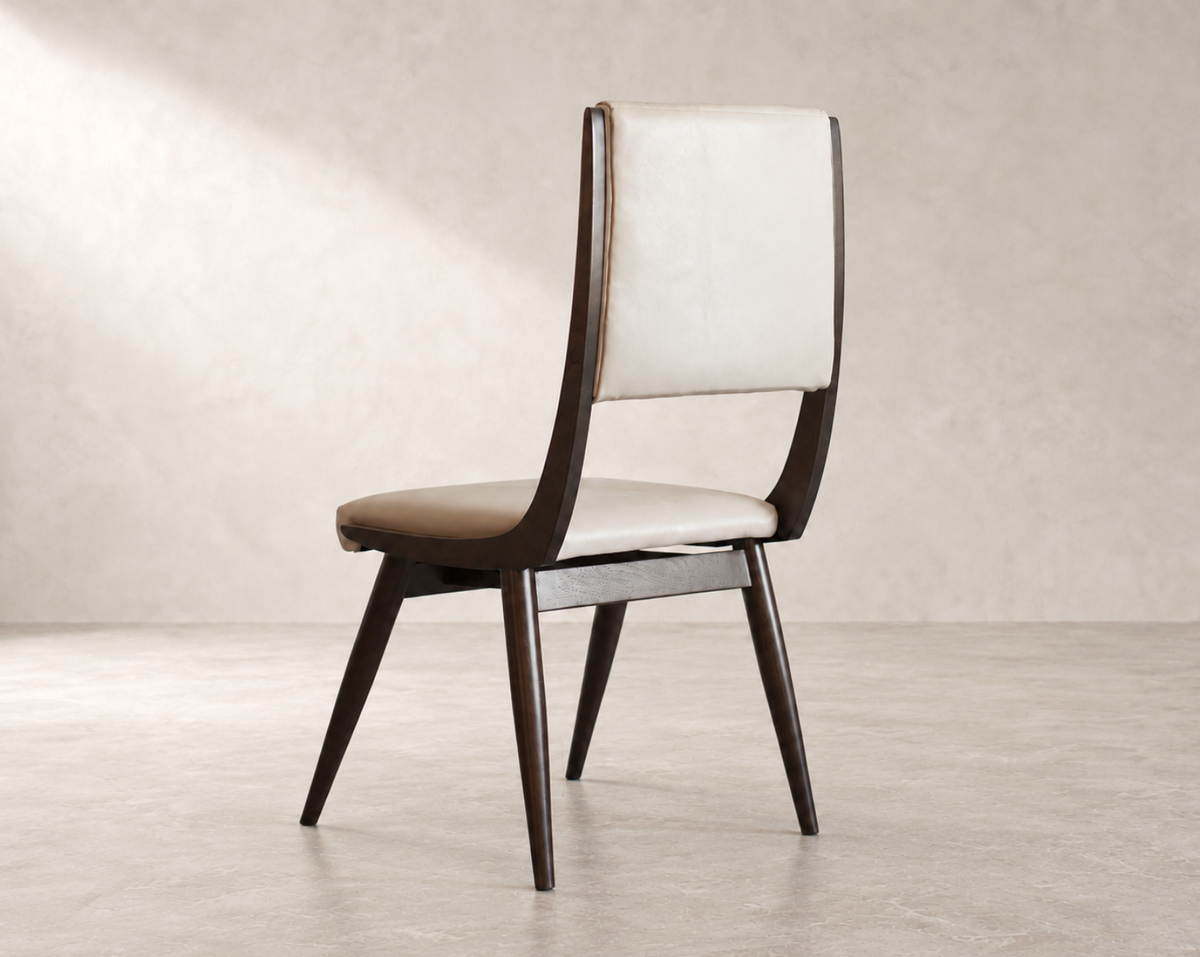 High-Back Parisiano Chair in Espresso Walnut — Floor Sample | Ready to Ship