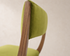 Low Back Parisiano Dining Chair in Natural Walnut