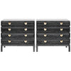 Stacked Nightstands in Black Ceruse