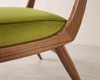 Low Back Parisiano Dining Chair in Natural Walnut