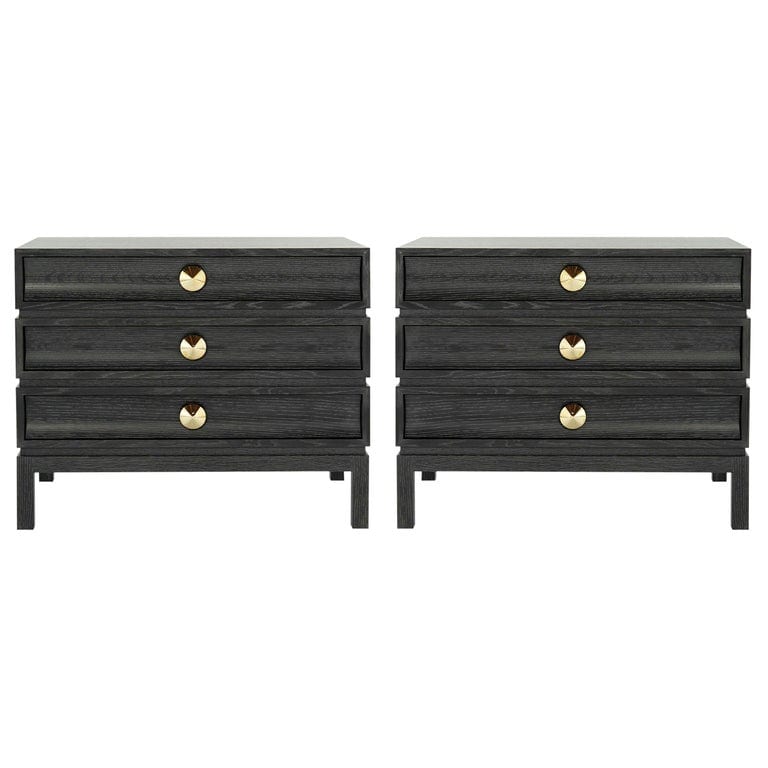 Stacked Nightstands in Black Ceruse