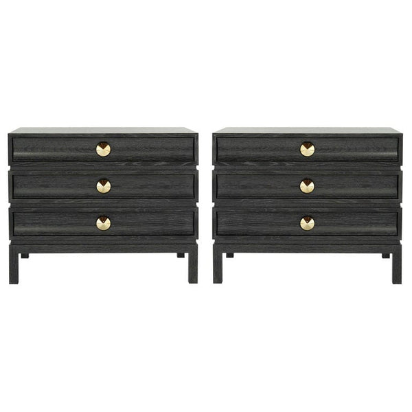 Stacked Nightstands in Black Ceruse