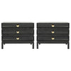 Stacked Nightstands in Black Ceruse