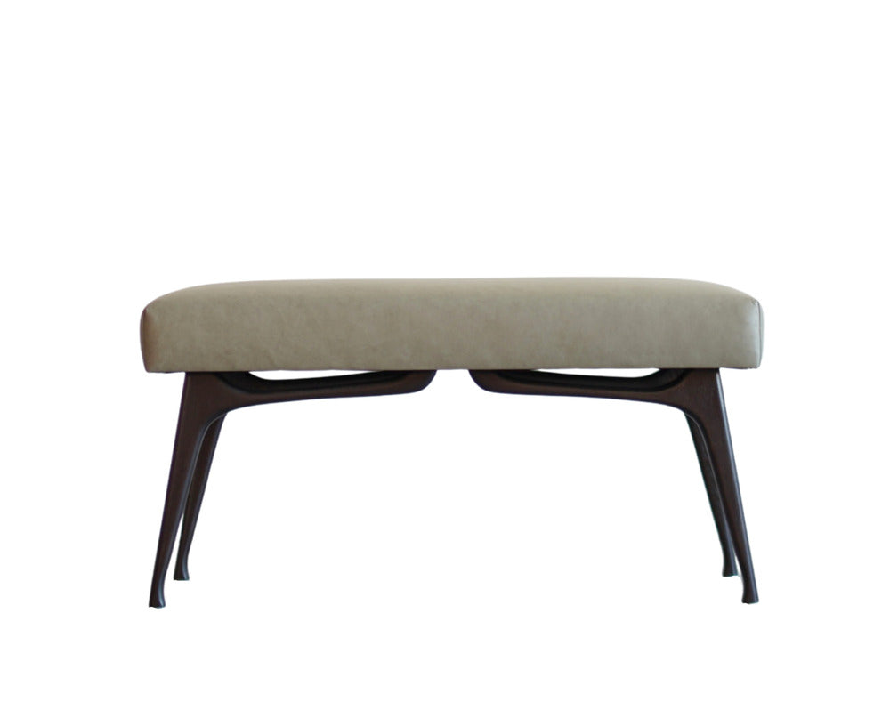 Sculptural ICO Bench Series 36 in Espresso Walnut