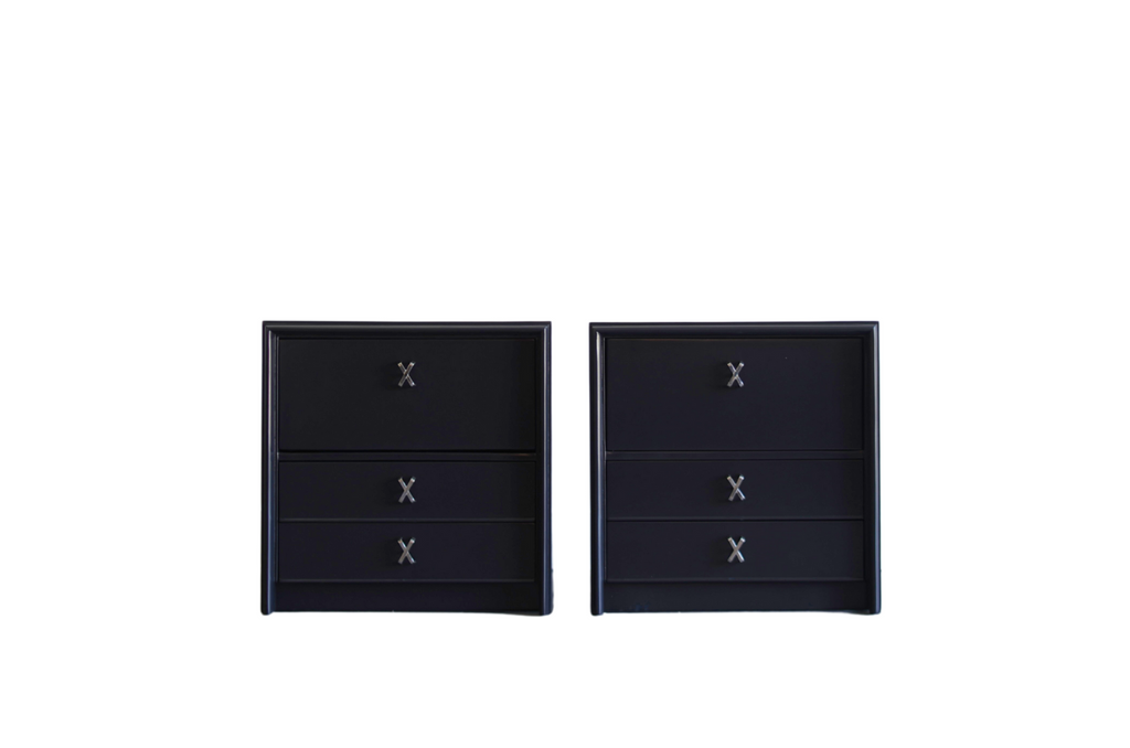 Lacquered Set of Paul Frankl Bedside Tables, C. 1950s