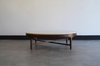 Travertine and Walnut Coffee Table by Erwin Lambeth, C. 1950s