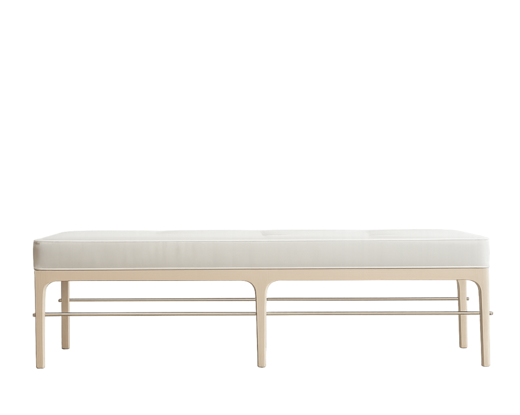 Linear Bench in White Oak Series 60