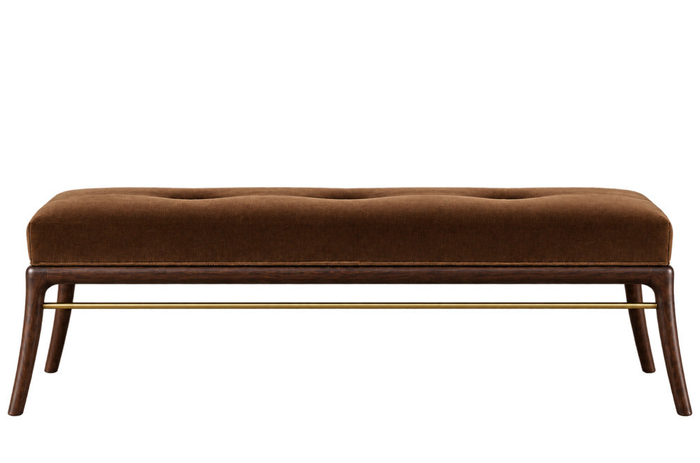 Sabre Leg Bench Series 60 in Dark Walnut