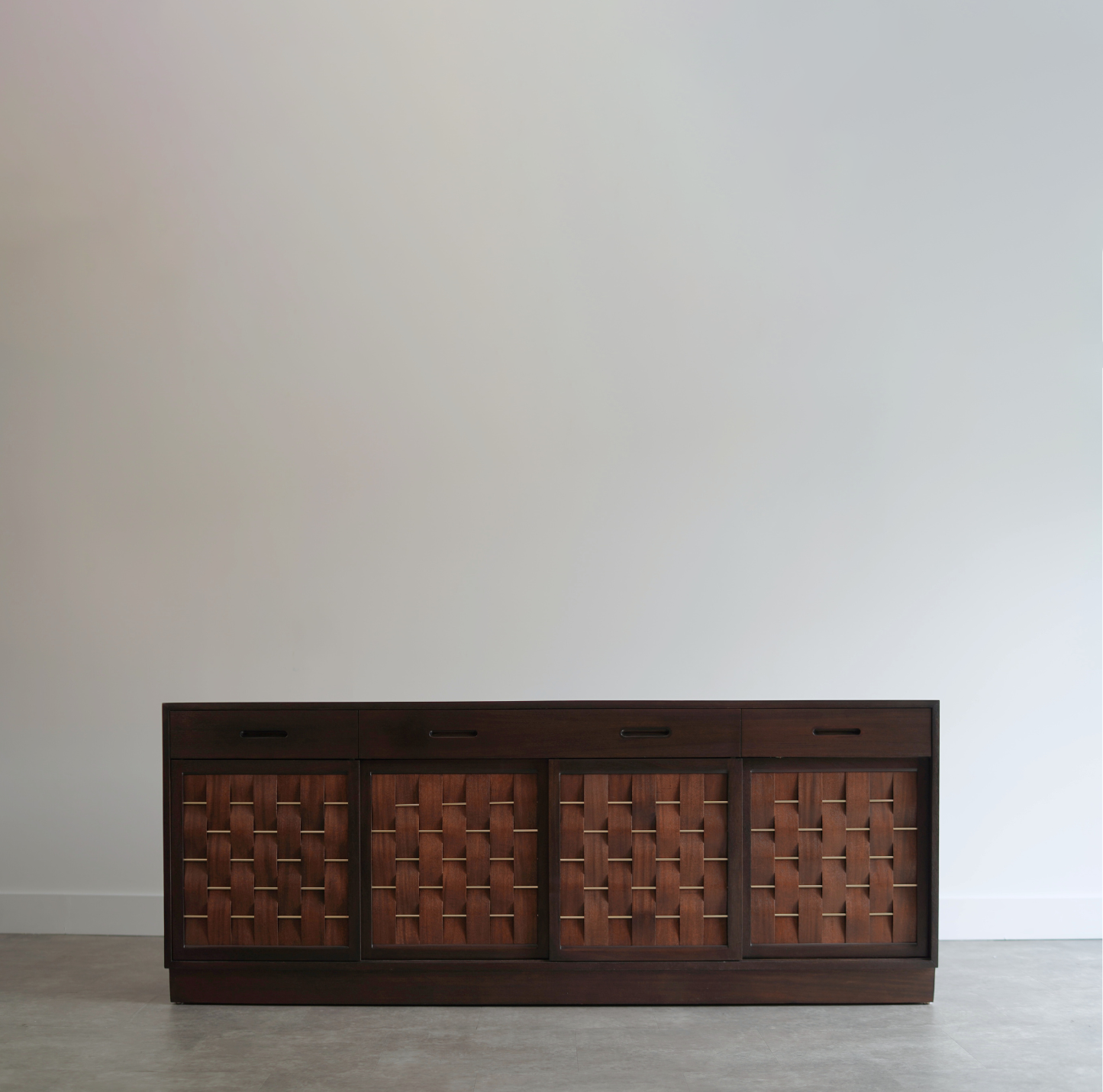 Basket Weave Credenza by Edward Wormley in Mahogany, C. 1960s