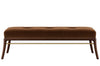 Sabre Leg Bench Series 60 in Dark Walnut