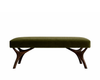 Crescent Bench Series 48 in Dark Walnut