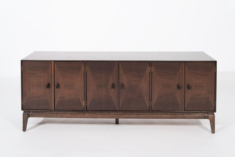 Mid-Century Modern Low Profile Credenza in Walnut, circa 1950s
