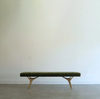 Crescent Bench Series 72 in Polished Brass