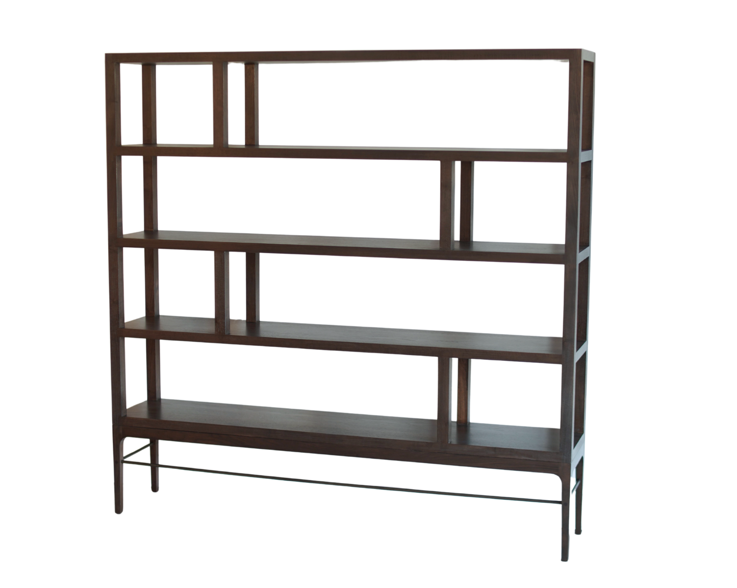 Linear Bookcase in Espresso Walnut