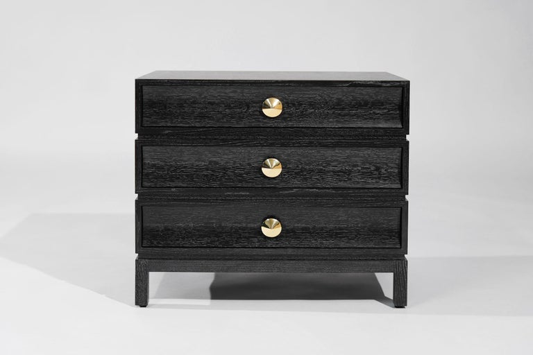 Stacked Nightstands in Black Ceruse
