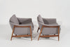 Set of Teak Lounge Chairs by Folke Ohlsson for Dux, Sweden, circa 1950s