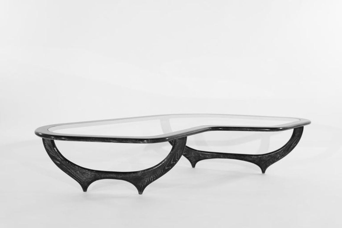 Contour Coffee Table in Black Ceruse