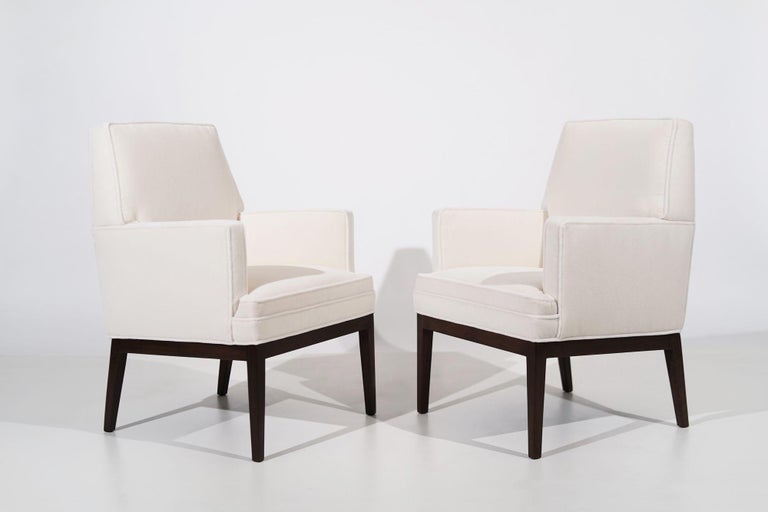 Set of Club Chairs in Mohair by Jens Risom, C. 1960's