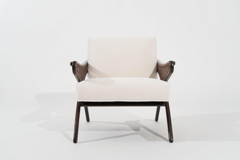 Mid-Century Modern Butterfly Lounge Chair in Mohair, circa 1960s