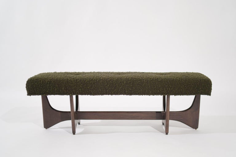 Artisanal Bench in Dark Walnut