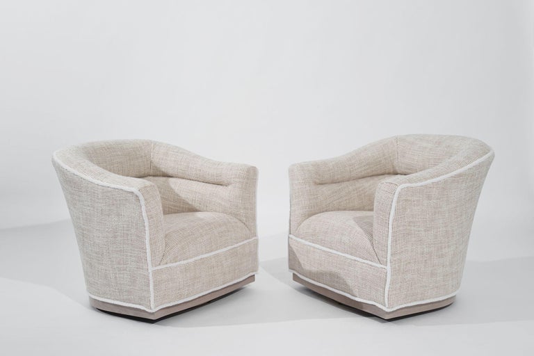 Scandinavian-Modern Swivel Chairs, Sweden, C. 1950s