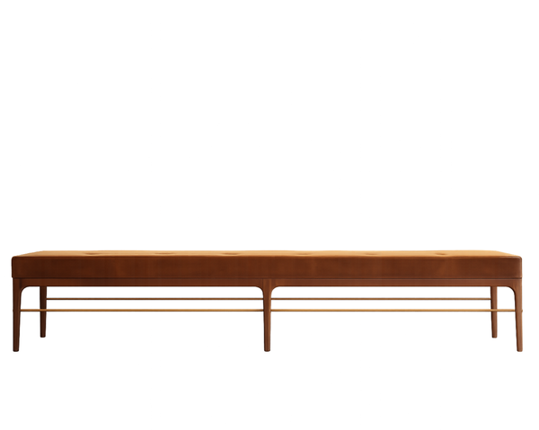 Linear Bench in Special Walnut Series 96