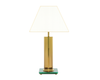 Fontana Arte Glass & Brass Table Lamp, Italy, C. 1960s