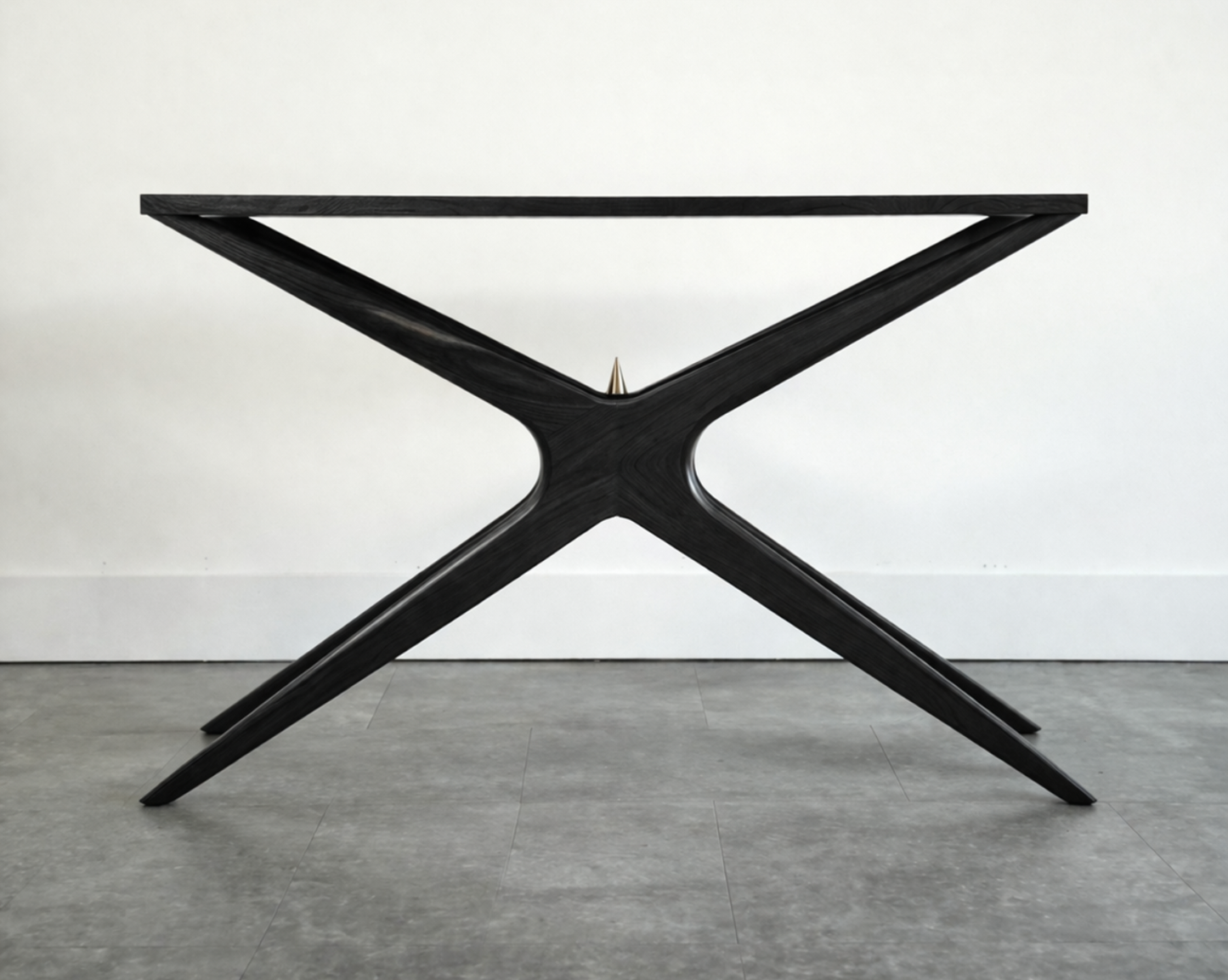 Gazelle Console Table in Blackout Oak Series 48