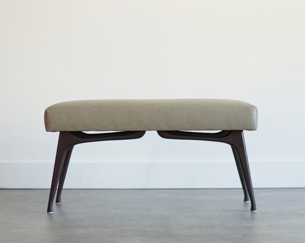 Sculptural ICO Bench Series 36 in Espresso Walnut
