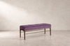 Linear Bench in Mohair — Floor Sample | Ready to Ship