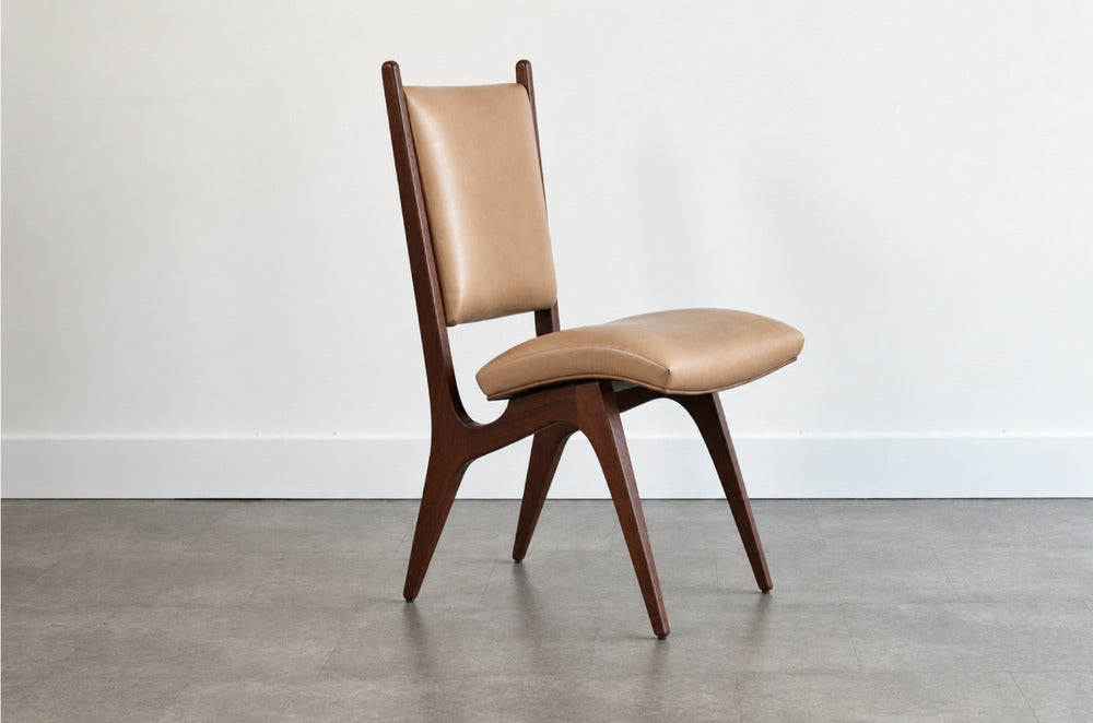 Set of Six Vladimir Kagan Sculpted Sling Dining Chairs, Model VK 101