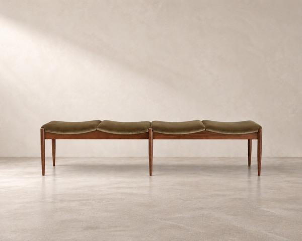 Wave IV Bench — Special Walnut Floor Sample | Ready to Ship