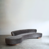 Serpentine Sofa by Vladimir Kagan in Mohair, Model 150BS, 2000s