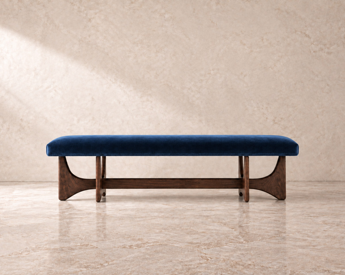 Artisanal Bench Series 72 in Dark Walnut